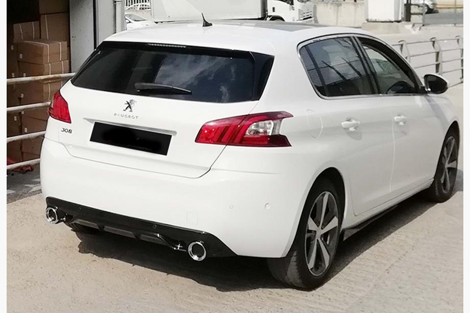 Peugeot 308 2014-2021 Heckdiffusor DPT (HB, Schwarz Glanz) Foto 4