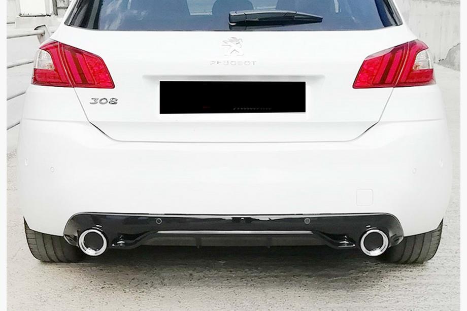 Peugeot 308 2014-2021 Heckdiffusor DPT (HB, Schwarz Glanz) Foto 6