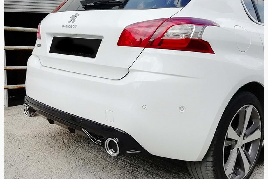 Peugeot 308 2014-2021 Heckdiffusor DPT (HB, Schwarz Glanz) Foto 3