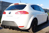 Seat Leon 2005-2012 Heckdiffusor DPT V-2 (2009-2012, Schwarz Glanz) Foto 3