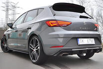 Seat Leon 2013-2020 Heckdiffusor DPT V-1 (2017-2020, Schwarz Glanz) Foto 1