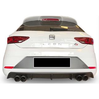 Heckdiffusor DPT V-3 (2017-2020, Schwarz Glanz) Seat Leon 2013-2020