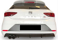 Seat Leon 2013-2020 Heckdiffusor DPT V-4 (2017-2020, Schwarz Glanz) Foto 1