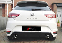 Seat Leon 2013-2020 Heckdiffusor DPT V-1 (Schwarz Glanz) Foto 1