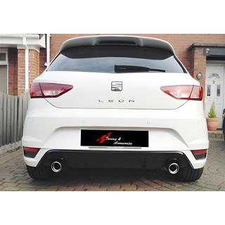 Heckdiffusor DPT V-1 (Schwarz Glanz) Seat Leon 2013-2020