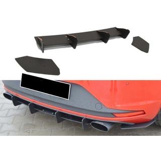 Heckdiffusor DPT V-6 (2013-2016, Schwarz Glanz) Seat Leon 2013-2020 Foto 1