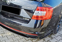 Skoda Octavia III A7 2013-2019 Heckdiffusor DPT V-1 (LB/SW, Schwarz Hochglanz) Foto 2