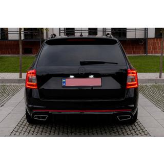 Heckdiffusor DPT V-2 (LB/SW, Schwarz Hochglanz) Skoda Octavia III A7 2013-2019 Foto 3