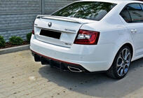 Skoda Octavia III A7 2013-2019 Heckdiffusor DPT V-5 (LB, Schwarz matt) Foto 2