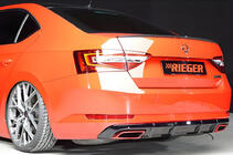 Skoda Superb 2015-2024 Heckdiffusor DPT V-1 (Schwarz Glanz) Foto 1