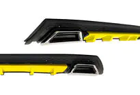 Universal Heckdiffusor DPT V-10 (ABS) (Gelb+Schwarz Glanz) Foto 1