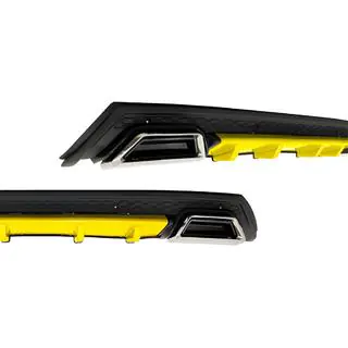 Universal Heckdiffusor DPT V-10 (ABS) (Gelb+Schwarz Glanz)