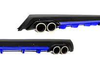 Universal Heckdiffusor DPT V-11 (ABS) (Blau + Schwarz Glanz) Foto 1