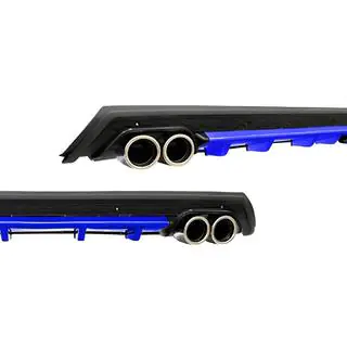 Universal Heckdiffusor DPT V-11 (ABS) (Blau + Schwarz Glanz)