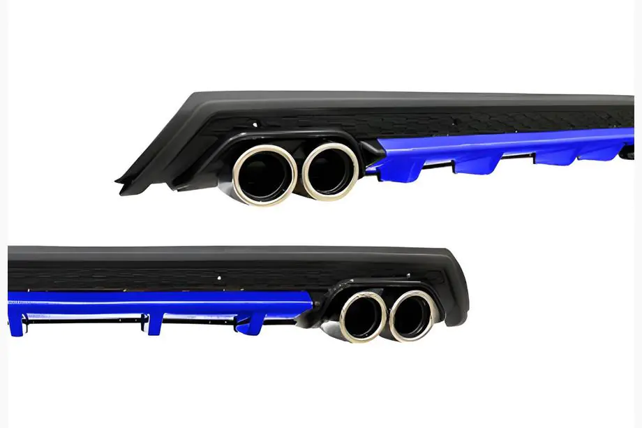 Universal Heckdiffusor DPT V-11 (ABS) (Blau + Schwarz Glanz) Image