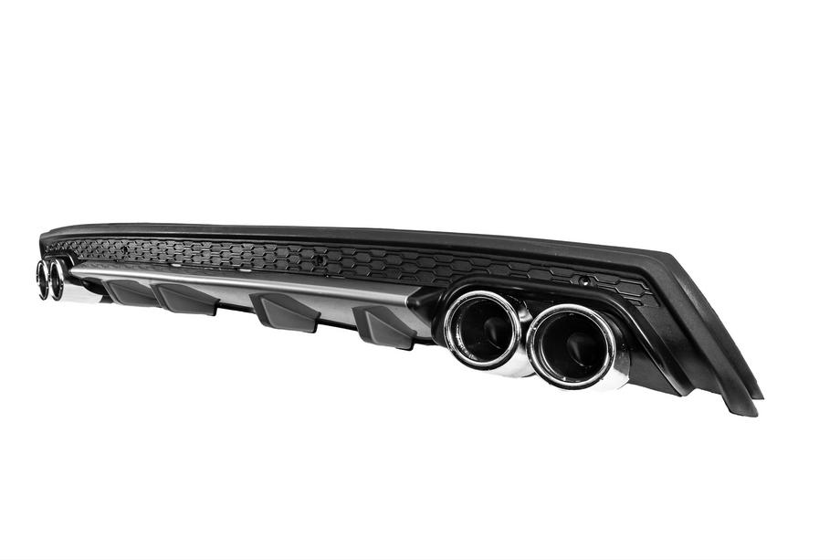 Universeller Heckdiffusor DPT V-12 (ABS) (Grau + Schwarz Glanz) Foto 1