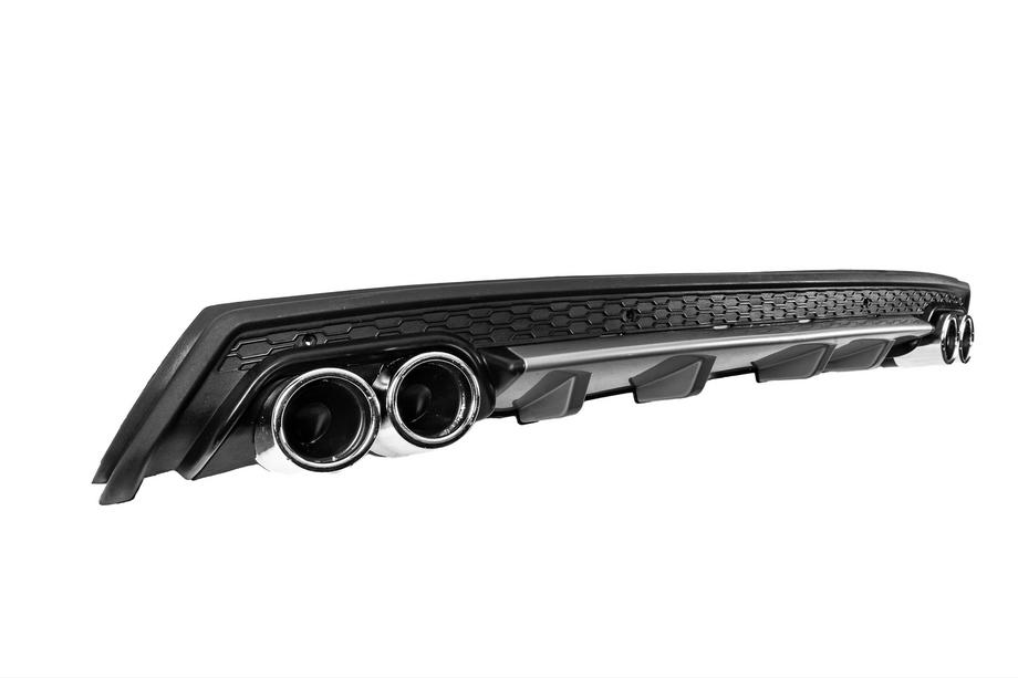 Universeller Heckdiffusor DPT V-12 (ABS) (Grau + Schwarz Glanz) Foto 3
