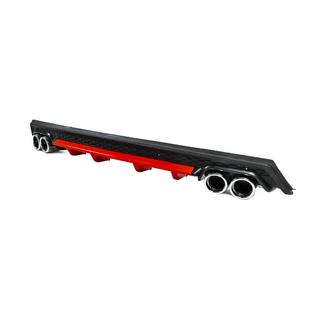 Universal Heckdiffusor DPT V-13 (ABS) (Rot+Schwarz Glanz) Foto 2