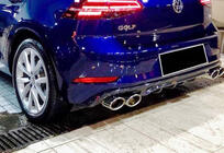 Volkswagen Golf 7/E-Golf 2012-2020 Heckdiffusor DPT V-1 (2017-2019, Schwarz Glanz) Foto 2