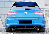 Volkswagen Golf 7/E-Golf 2012-2020 Heckdiffusor DPT V-4 (für R / R-Line, 2012-2019, Schwarz Matt) Foto 3
