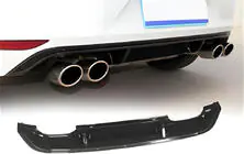 Volkswagen Golf 7/E-Golf 2012-2020 Heckdiffusor DPT V-5 (für R / R-Line, 2012-2017, Schwarz Glanz) Foto 1