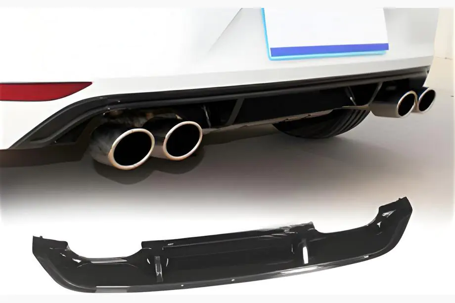 Volkswagen Golf 7/E-Golf 2012-2020 Heckdiffusor DPT V-5 (für R / R-Line, 2012-2017, Schwarz Glanz) Image
