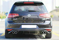 Volkswagen Golf 7/E-Golf 2012-2020 Heckdiffusor DPT V-6 (2012-2017, Schwarz Glanz) Foto 4