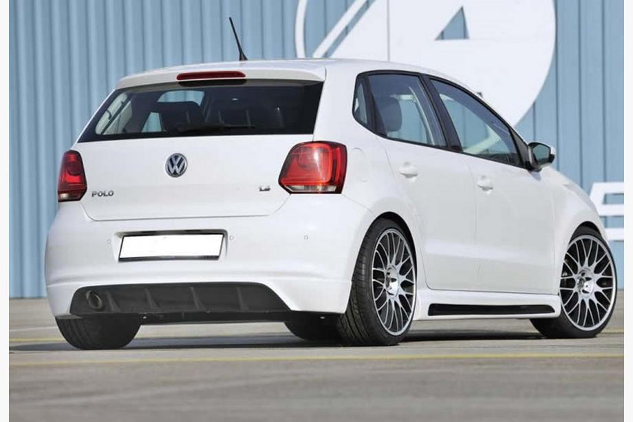 Volkswagen Polo 2010-2017 Heckdiffusor DPT (2010-2013, Schwarz Glanz) Foto 2