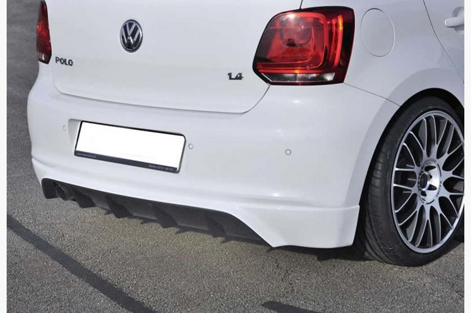 Volkswagen Polo 2010-2017 Heckdiffusor DPT (2010-2013, Schwarz Glanz) Foto 1