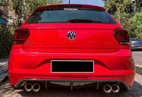 Volkswagen Polo 2017- Heckdiffusor DPT V-2 (Schwarz Glanz) Foto 1