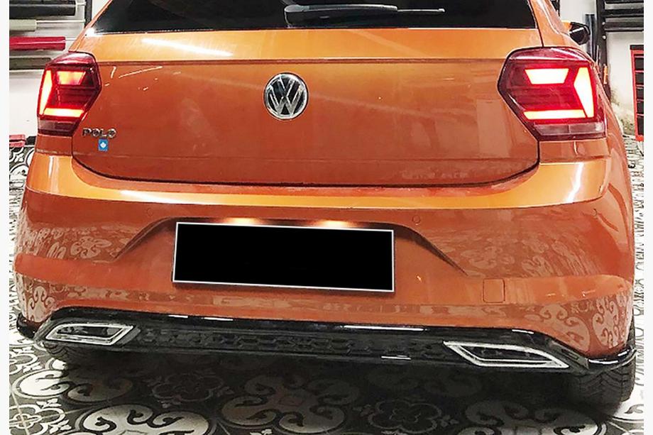 Volkswagen Polo 2017- Heckdiffusor DPT V-3 (Schwarz Glanz) Image