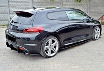 Volkswagen Scirocco 2008-2017 Heckdiffusor DPT V-4 (2008-2017, Schwarz Glanz) Foto 4