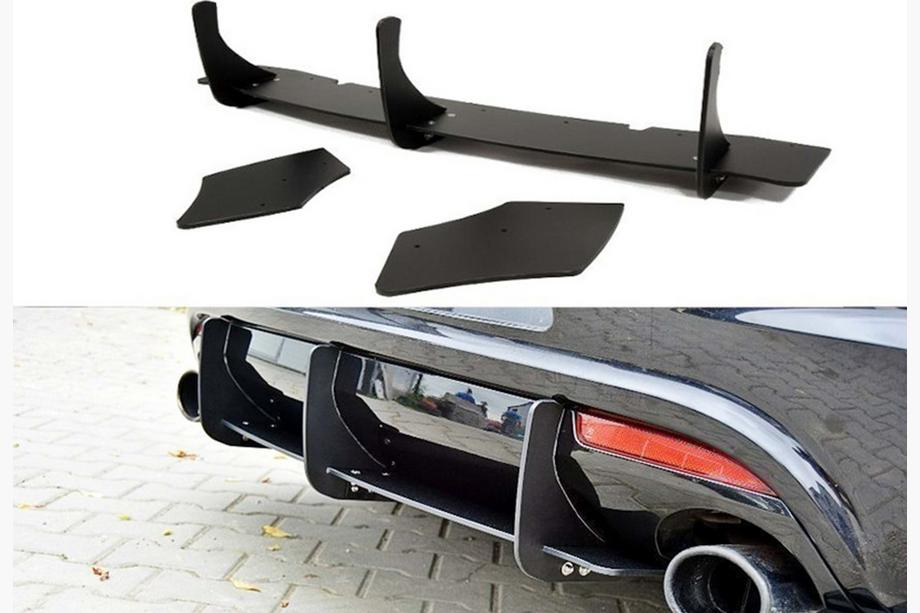 Volkswagen Scirocco 2008-2017 Heckdiffusor DPT V-4 (2008-2017, Schwarz Glanz) Image