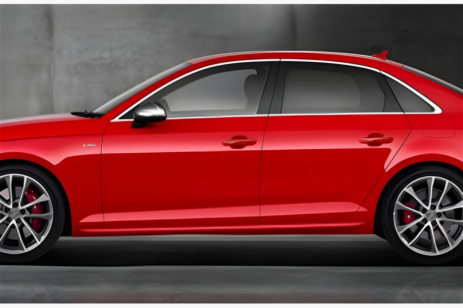 Audi A4 B8 2007-2015 Seitenschweller DPT V-2 (Schwarz Glanz) Image
