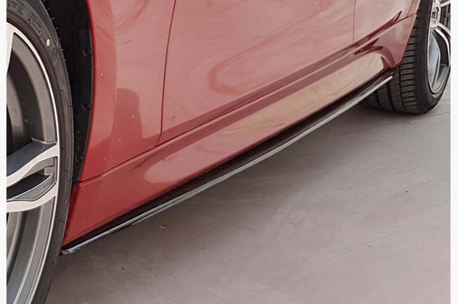 BMW 3 Series F30/F31 2012-2019 Schwellerverkleidungen DPT V-3 (für M-Sport Schweller, Schwarz Glanz) Image