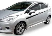 Ford Fiesta 2008-2017 Seitenschweller DPT V-2 (HB, Schwarz Glanz) Foto 2