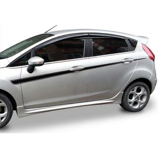 Seitenschweller DPT V-2 (HB, Schwarz Glanz) Ford Fiesta 2008-2017 Foto 1