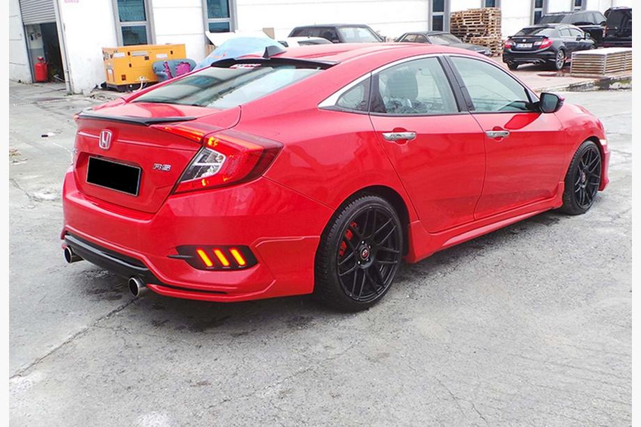 Honda Civic Sedan X 2016-2021 Seitenschweller DPT V-3 (Grundiert zum Lackieren) Foto 2