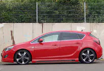 Opel Astra J 2009-2015 Seitenschweller DPT V-2 (Schwarz Glanz) Foto 3