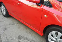 Opel Corsa E 2015-2019 Seitenschweller DPT (Schwarz Glanz) Foto 1