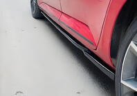 Seat Leon 2013-2020 Seitenschweller DPT V-6 (Schwarz Glanz) Foto 1