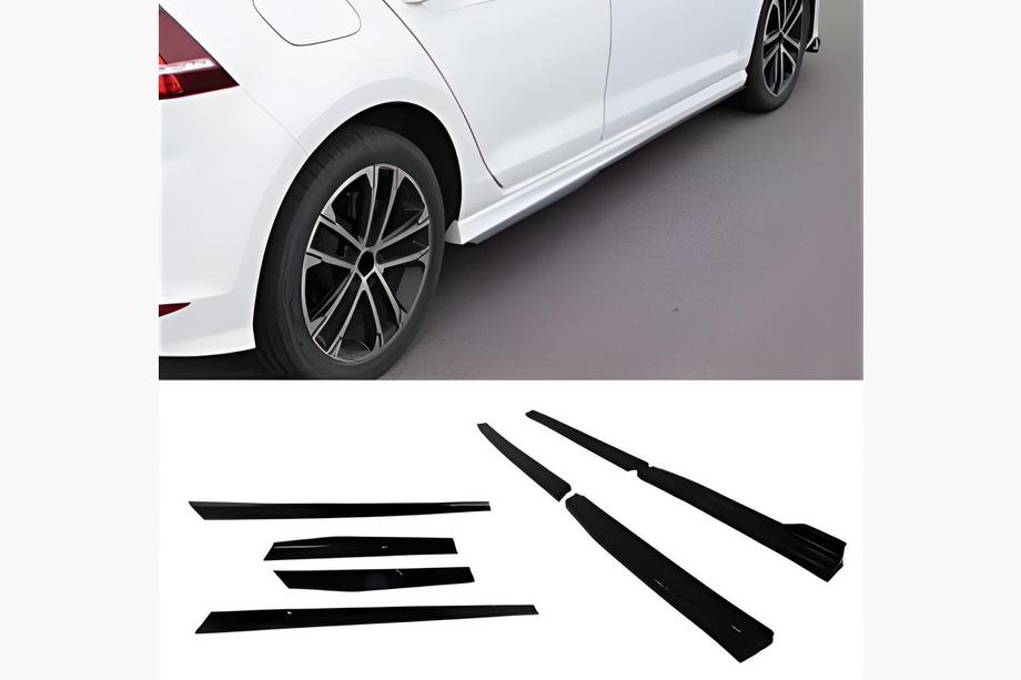 Volkswagen Golf 7/E-Golf 2012-2020 Seitenschweller DPT V-3 (Schwarz Glanz) Image