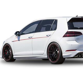 Seitenschweller DPT V-5 (Schwarz Glanz) Volkswagen Golf 7/E-Golf 2012-2020 Foto 4