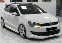 Volkswagen Polo 2010-2017 Seitenschweller DPT V-1 (Schwarz Glanz) Foto 1