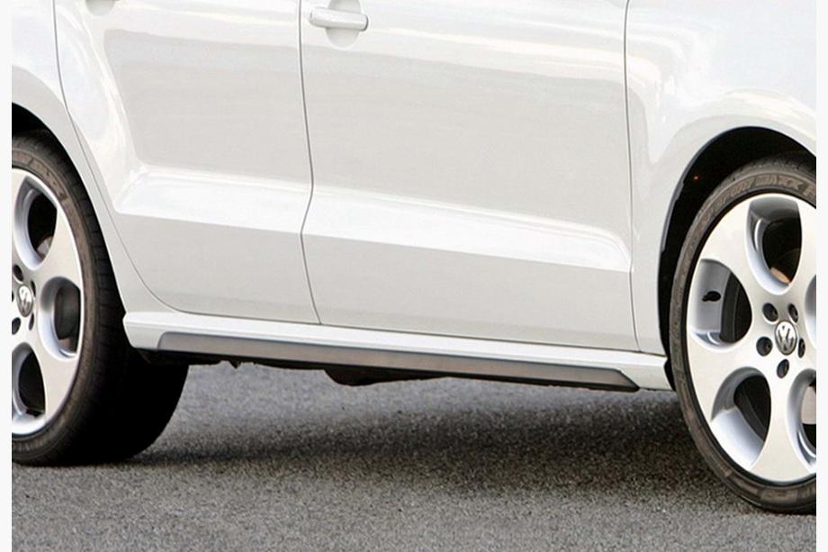 Volkswagen Polo 2010-2017 Seitenschweller DPT V-2 (Schwarz Glanz) Image