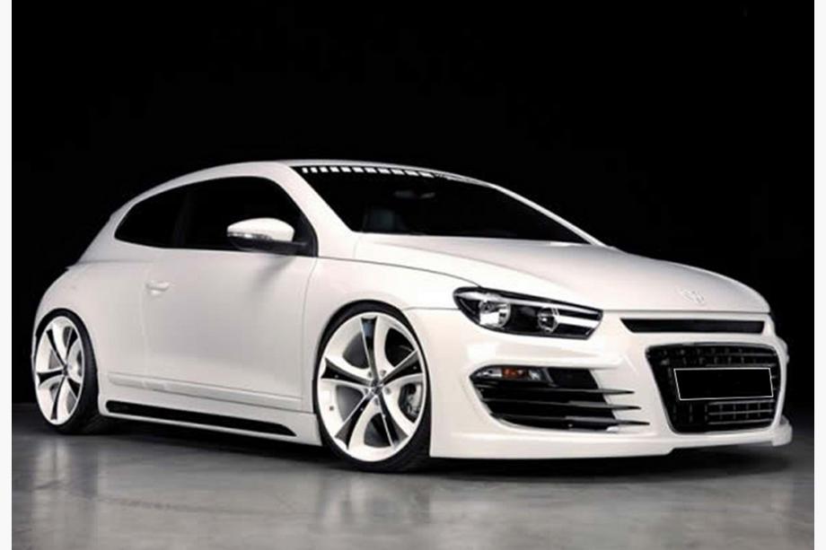 Volkswagen Scirocco 2008-2017 Seitenschweller DPT V-2 (Schwarz Glanz) Image
