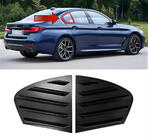 BMW 5er G30/G31 2017–2023 Fensterabdeckungen hinten DPT (Schwarz Glanz, 2Stk) Foto 1