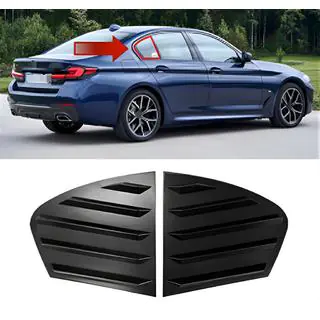 Fensterabdeckungen hinten DPT (Schwarz Glanz, 2Stk) BMW 5er G30/G31 2017–2023