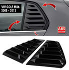 Volkswagen Golf 6 2008-2014 Heckfenster Blenden DPT V-1 (Schwarz Glanz, 2 Stk) Foto 1