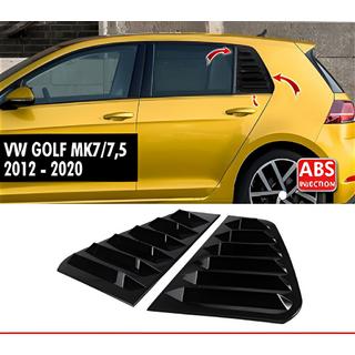 Fensterabdeckungen hinten DPT V-2 (Schwarz Glanz, 2 Stk) Volkswagen Golf 7/E-Golf 2012-2020